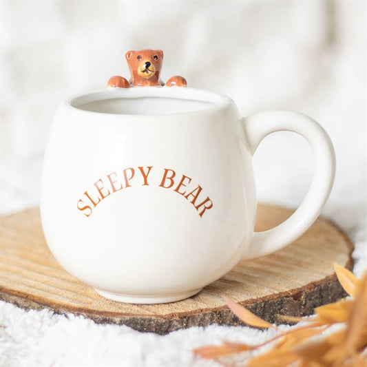 Sleepy Bear 3D Ceramic Mug – Cosy Morning Companion