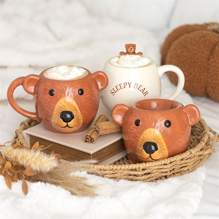 Sleepy Bear 3D Ceramic Mug – Cosy Morning Companion