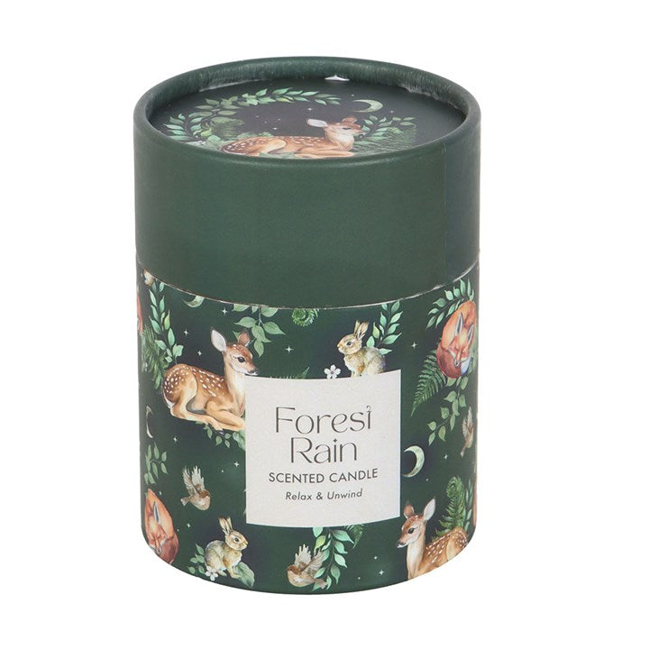Forest Rain Candle with Wooden Lid – 28-Hour Burn Time