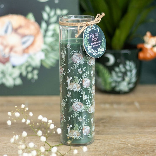 Forest Rain Tube Candle – Fox & Fawn Design, 50-Hour Burn Time