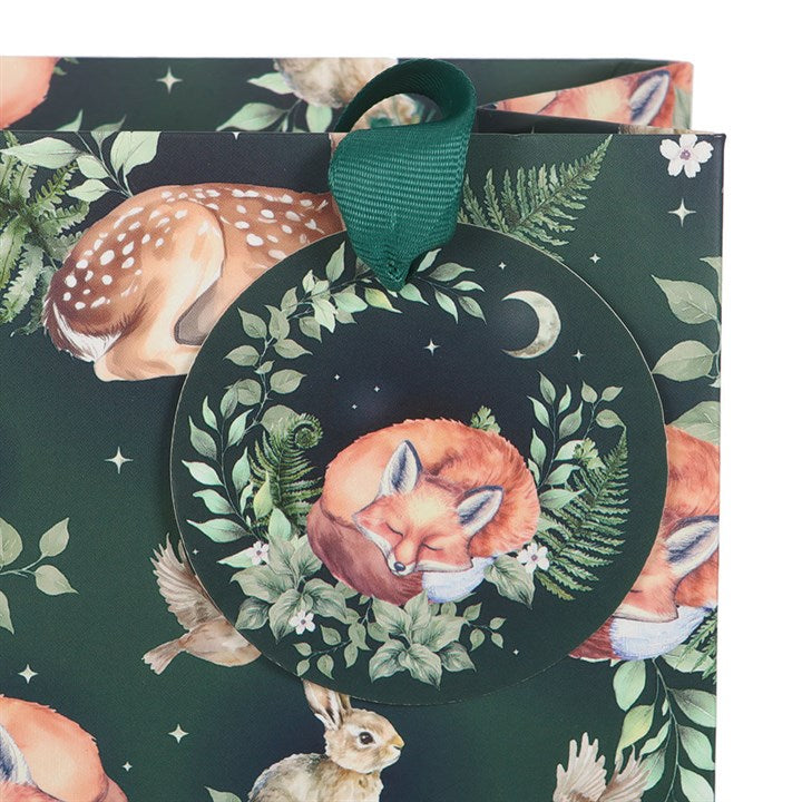 Forest Animal Print Paper Gift Bag – Sturdy & Reusable