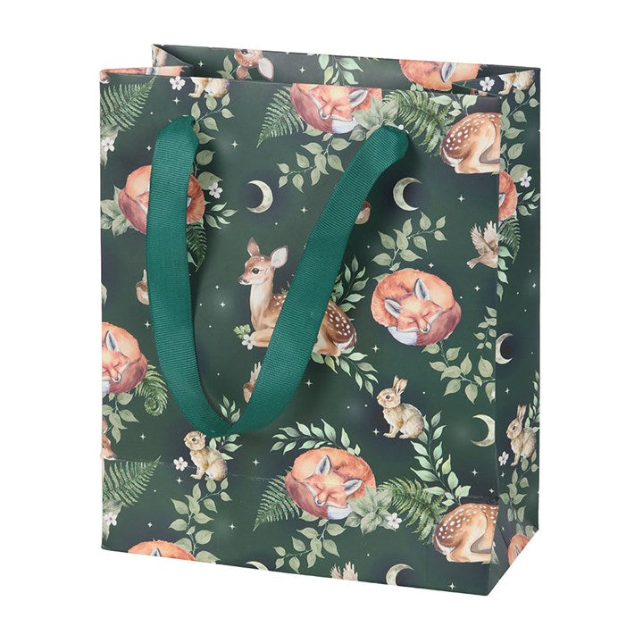 Forest Animal Print Paper Gift Bag – Sturdy & Reusable