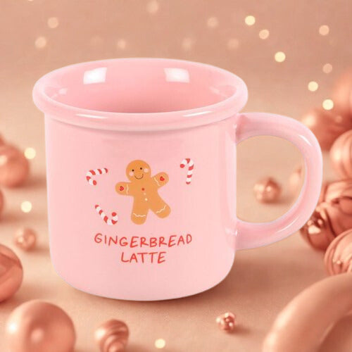 Pink Gingerbread Latte Mug
