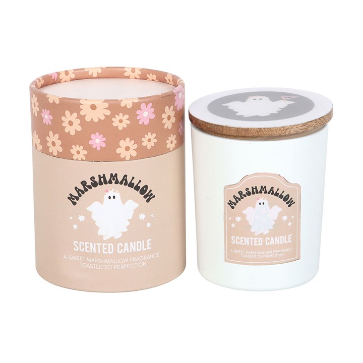 Toasted Marshmallow Ghost Candle – 28hr Burn