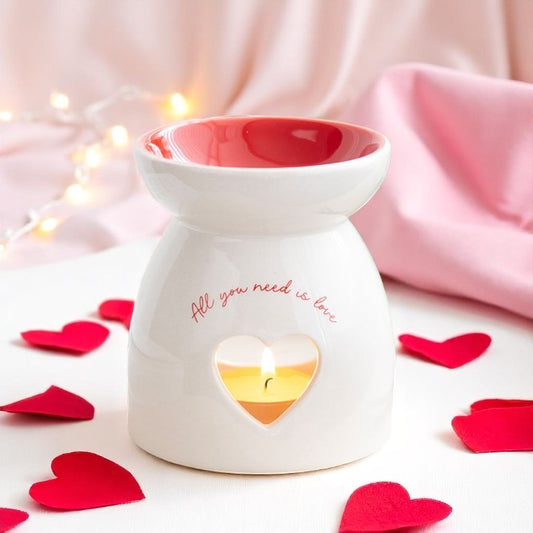 ❤️ All You Need Is Love – Ceramic Oil Burner & Wax Warmer