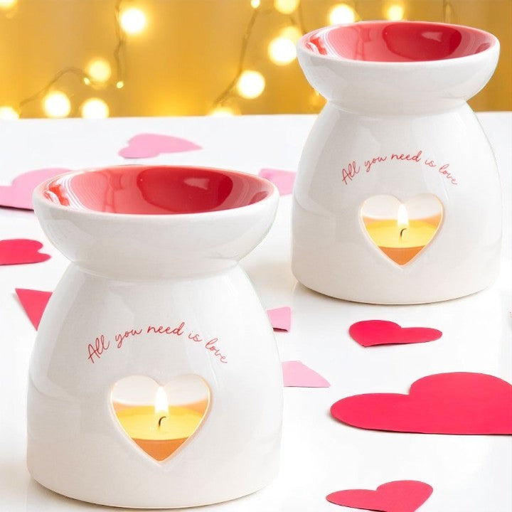 ❤️ All You Need Is Love – Ceramic Oil Burner & Wax Warmer