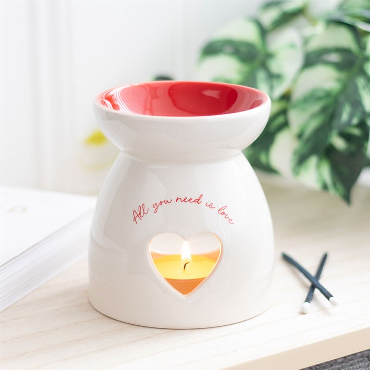 ❤️ All You Need Is Love – Ceramic Oil Burner & Wax Warmer