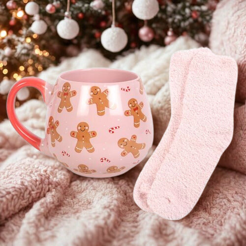 Gingerbread Mug and Socks Set