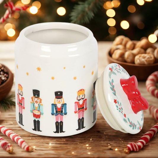 Nutcracker Storage Jar with Bow