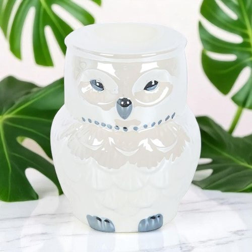 Owl Shaped Iridescent Oil Burner and Wax Warmer