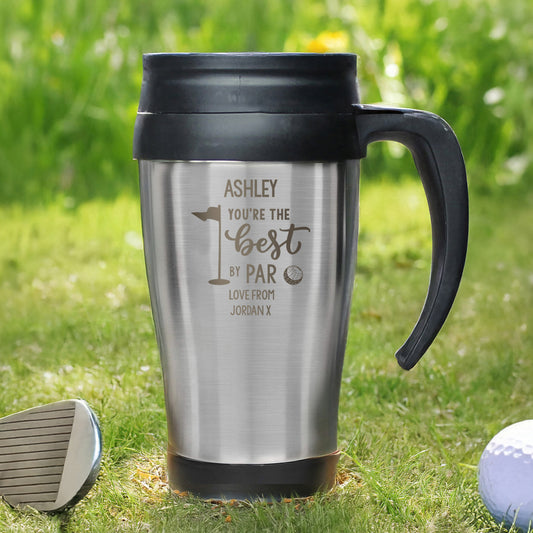 Personalised "Best By Par" Travel Mug