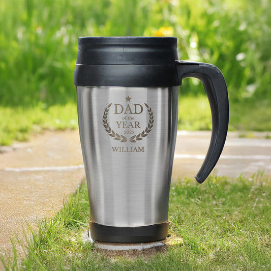 Personalised "Dad of the Year" Travel Mug