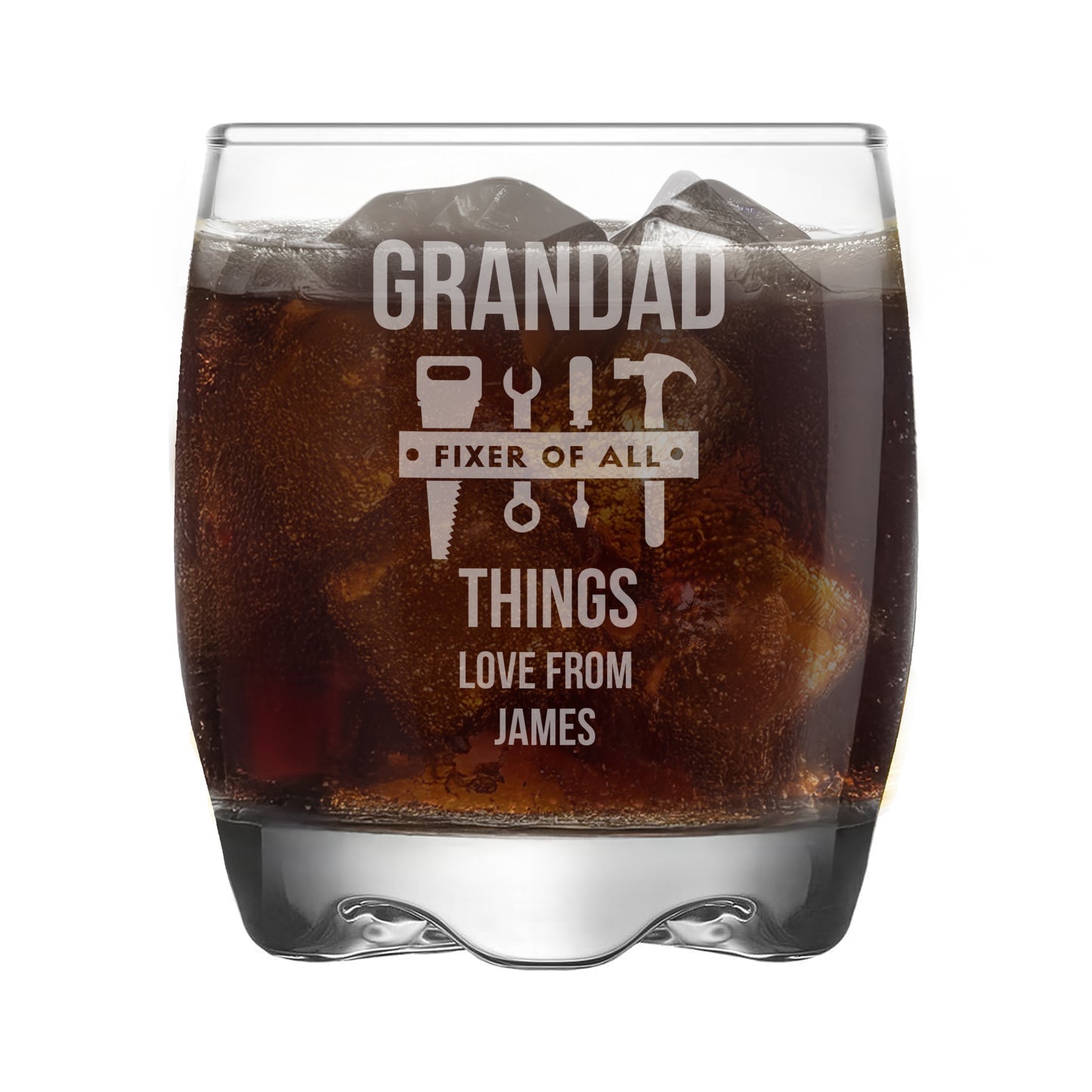 Personalised “Fixer of All Things” Engraved Tumbler – Gift for Handy Heroes