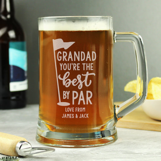 Personalised "Best By Par" Pint Tankard