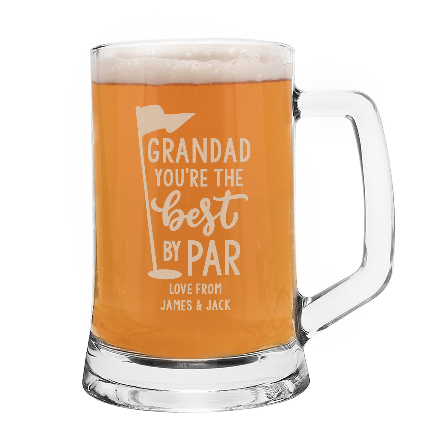 Personalised "Best By Par" Pint Tankard