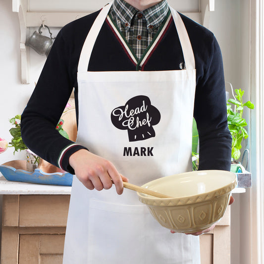 Personalised "Head Chef" Apron – Custom Name Gift for Him or Her