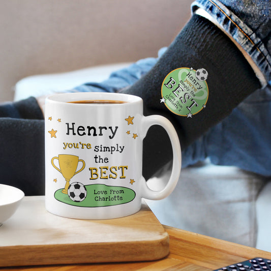 Personalised ‘Simply The Best’ Mug & Socks Gift Set