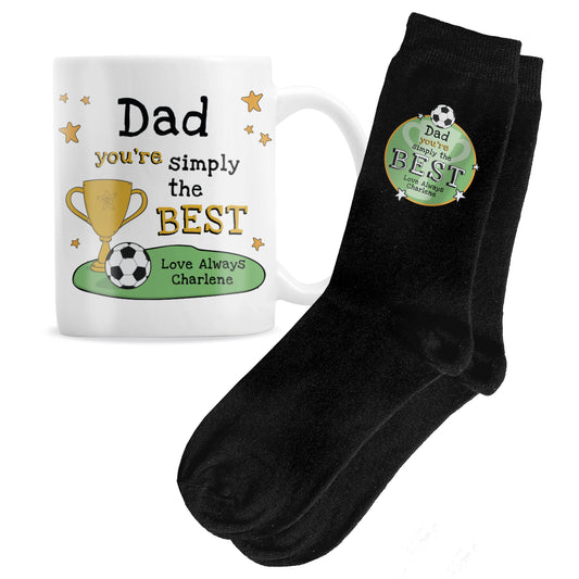 Personalised ‘Simply The Best’ Mug & Socks Gift Set