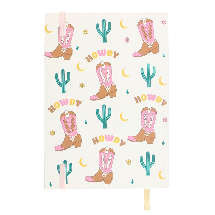Howdy Western Notebook with Sticker Sheet – 200 Pages