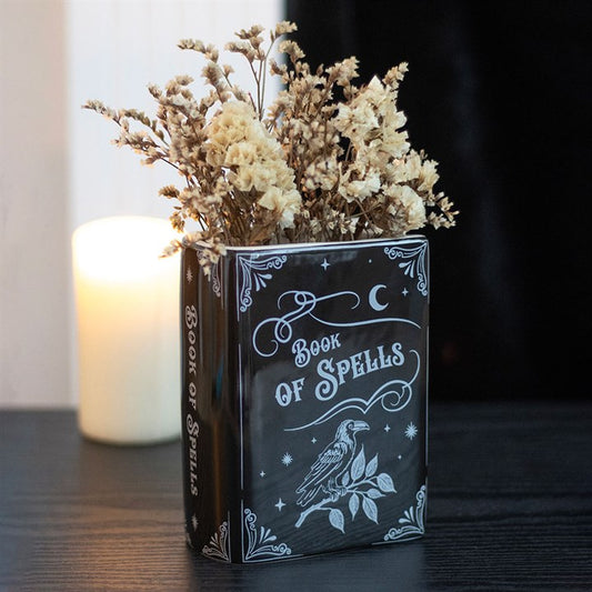 Book of Spells Ceramic Flower Vase – For a Floral Display Full of Magic
