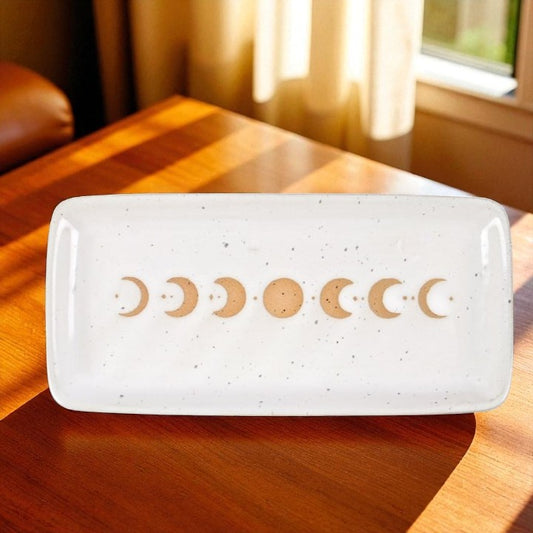 Moon Phase Ceramic Trinket Tray – 17cm