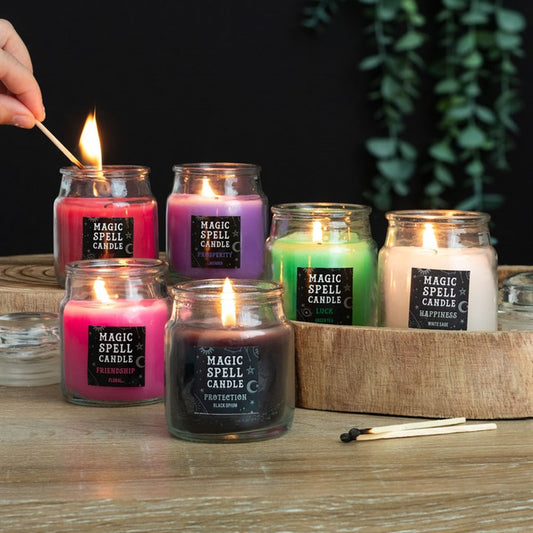 White Sage 'Happiness' Spell Candle Jar – Invite Balance & Positivity