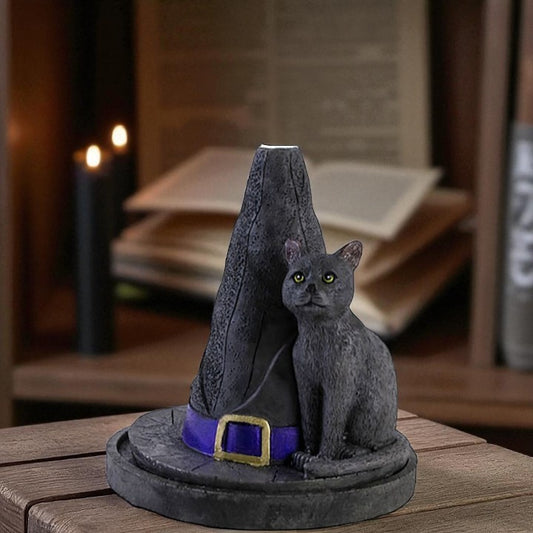 Witch Hat with Cat Incense Cone Holder – Lisa Parker Design