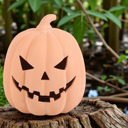 22cm Terracotta Pumpkin Ornament – Reusable Halloween Decoration