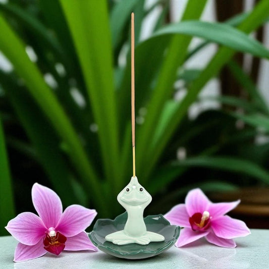 Yoga Frog Incense Stick Holder