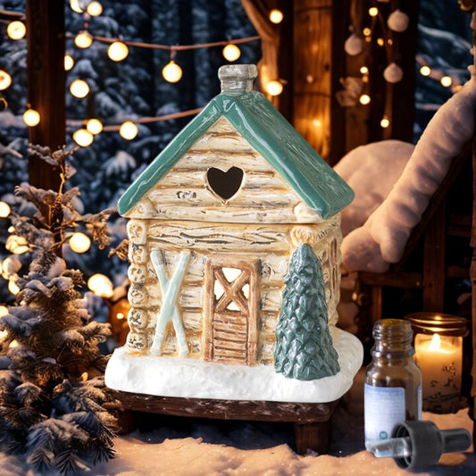 Ski Chalet Ceramic Oil Burner – Alpine Winter Home Fragrance
