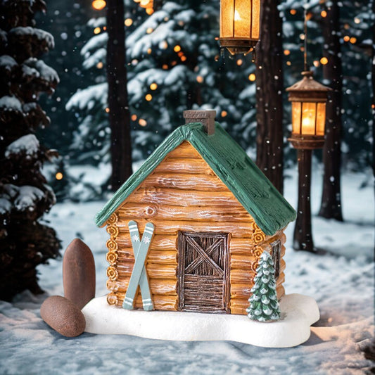 Cabin Ski Chalet Incense Cone Holder