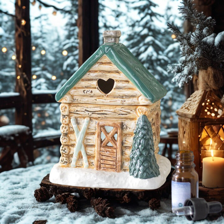 Ski Chalet Ceramic Oil Burner – Alpine Winter Home Fragrance
