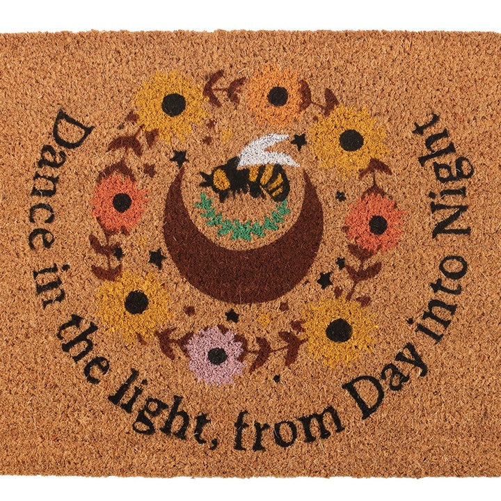 Summer Solstice Coir Doormat – “Dance in the Light” Design