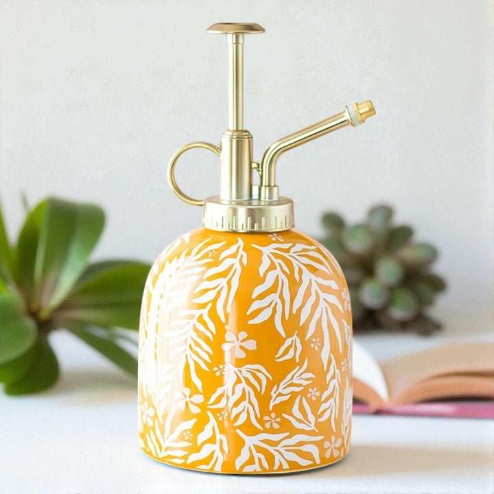 Yellow Leaf Ceramic Plant Mister – 400ml