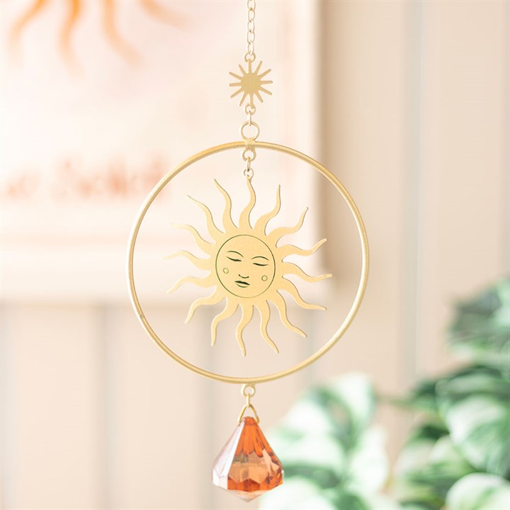 Gold Sun Suncatcher – Radiate Warmth and Elegance