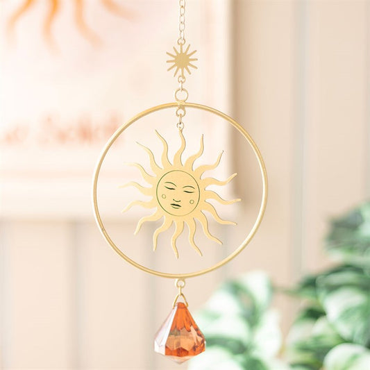 Gold Sun Suncatcher – Radiate Warmth and Elegance