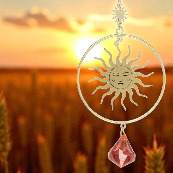 Gold Sun Suncatcher – Radiate Warmth and Elegance