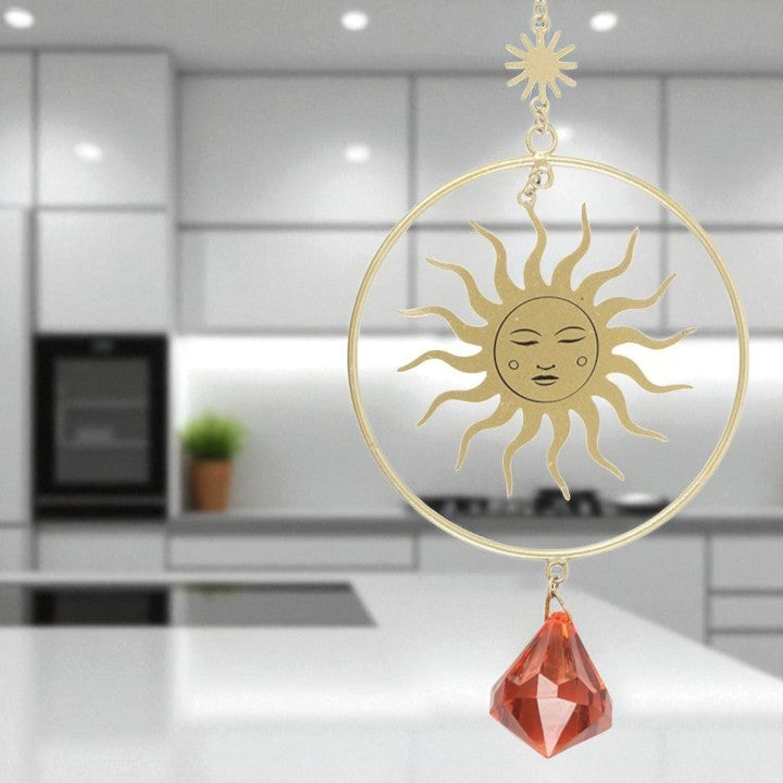 Gold Sun Suncatcher – Radiate Warmth and Elegance