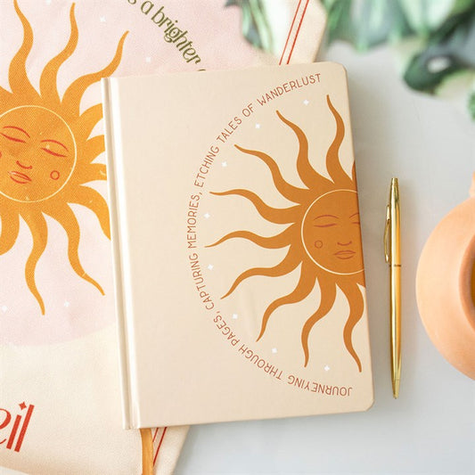 Sun Design A5 Lined Notebook – Capture Your Journey