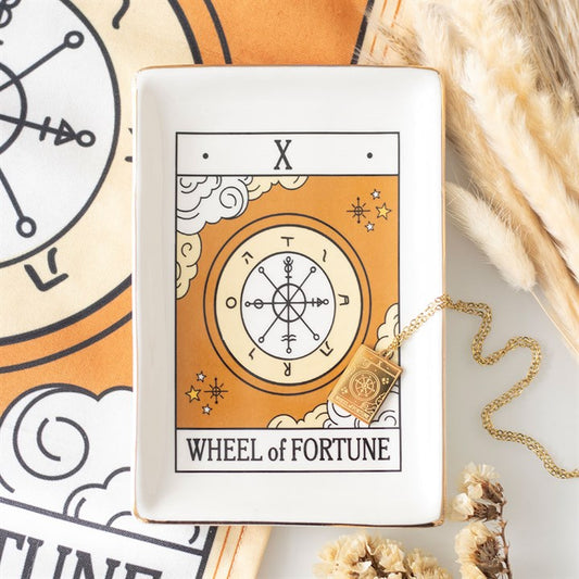 Wheel of Fortune Tarot Trinket Dish – Mystical & Elegant Storage