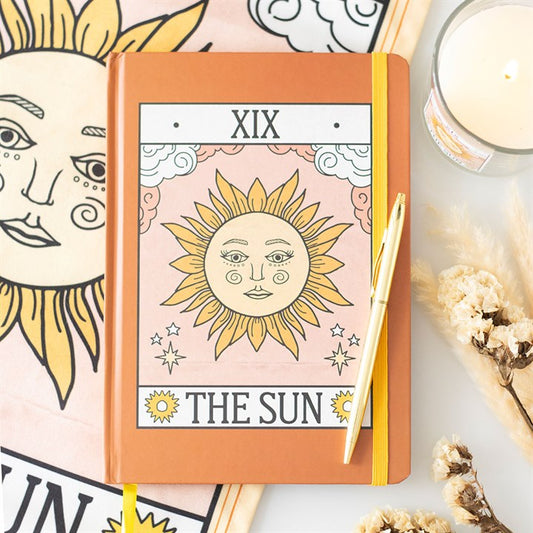 The Sun Tarot Notebook – A5 Journal with Gold-Edged Pages