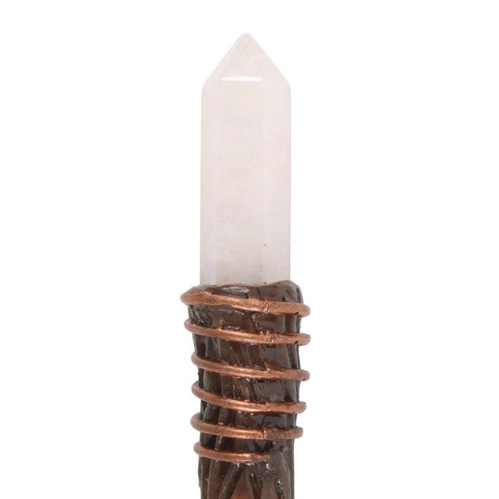 Aura Quartz Energy Clearing Magic Wand – Spiritual & Intention Tool