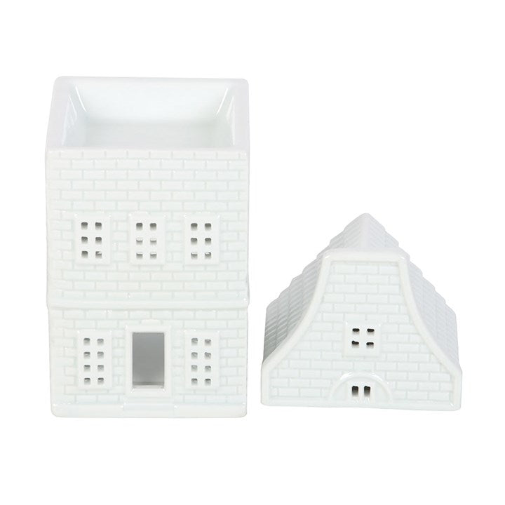 Nordic House Ceramic Oil Burner & Wax Warmer – White