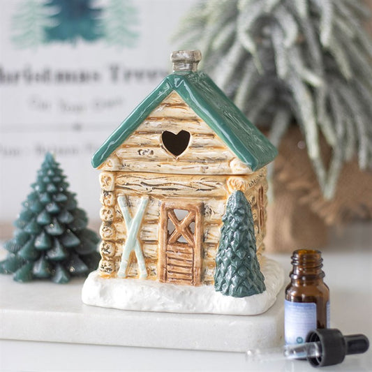 Ski Chalet Ceramic Oil Burner – Alpine Winter Home Fragrance