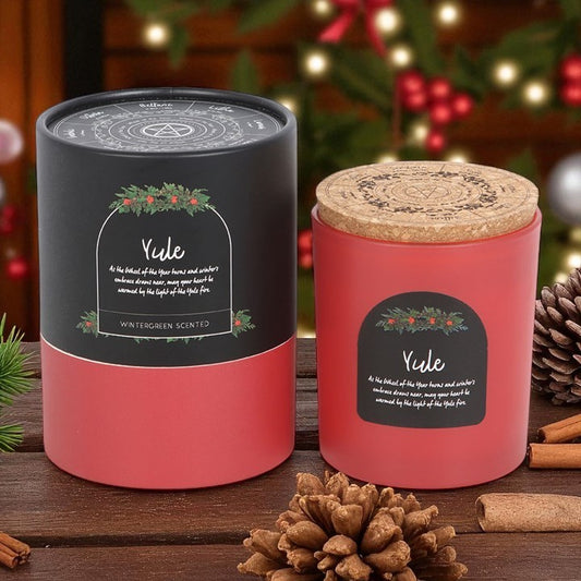 Yule Wintergreen Wheel of the Year Candle