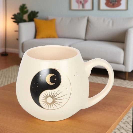 Yin & Yang Sun and Moon Ceramic Mug – 500ml