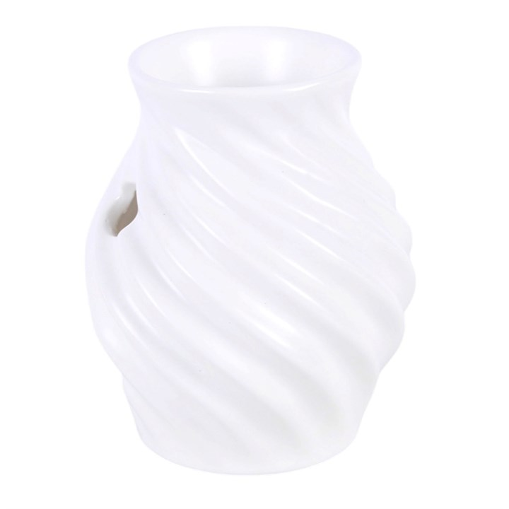 White textured Wax Warmer  on a white background