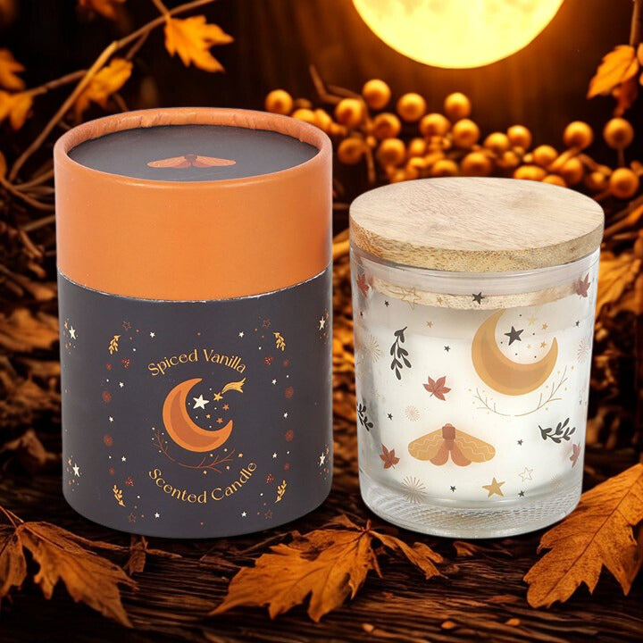 Spiced Vanilla Autumn Moon Candle – 28hr Burn