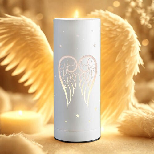 White Angel Wings Electric Aroma Lamp