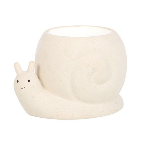 🐌 Snail Oil Burner – Contemporary Stone Finish